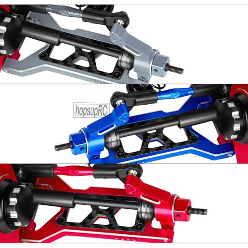 RC for 1/10 Slash 2WD,Slash 2WD VXL Upgrades Parts Shocks&Drive Shaft CVD&Front Rear Suspension A Arms&Caster Block&Steering Blocks&Rear Stub Axle Carriers&Turnbuckles Camber Link,(Red) - color: Red(Upgrades Parts)