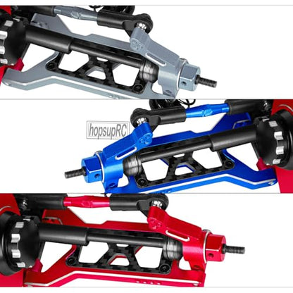 RC for 1/10 Slash 2WD,Slash 2WD VXL Upgrades Parts Shocks&Drive Shaft CVD&Front Rear Suspension A Arms&Caster Block&Steering Blocks&Rear Stub Axle Carriers&Turnbuckles Camber Link,(Red) - color: Red(Upgrades Parts)
