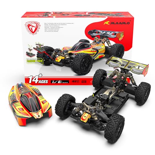 AMORIL RLAARLO DSK 1/8 RC Buggy Roller, Dragon Knight,4WD Without Electronics,Red - color: Yellow, size: 1:8 ROLLER