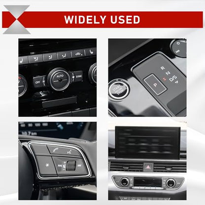 100Pcs 10 Sizes Metal Trim Clip - Panel Spring Clip Kit 7.9mm 10mm 11mm 13.1mm 14.1mm 15.3mm 15.8mm 16mm 17.3mm 18.2mm Auto Car U-Clip Trim Moulding Clip Kit Compatible with Audi VW 4A0-867-276A