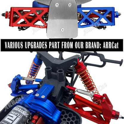 Aluminum Comp Center Slider Driveshaft Upgrades Part for 1/10 Senton 4X4 3S Blx&550, Alloy Centor Drive Shaft for Senton 4X4 3S Blx&550,Red - color: Red-upgrades Driveshaft