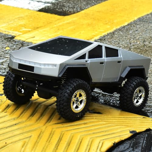 RC Car Shell Pickup Hard Body Shell with Front Rear Bumpers for TRX4M Bronco Defender 1/18 RC Crawler Chassis (Gray) - color: Gray