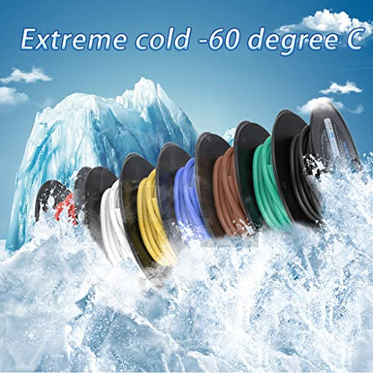 BNTECHGO 12 Gauge Silicone Wire Kit 7 Color Each 50 ft Flexible 12 AWG Stranded Tinned Copper Wire - size: 7 Colors Each 50ft, style: 12 AWG silicone wire