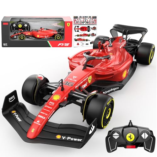 Voltz Toys Authentic Licensed 1:18 Ferrari F1 75 Remote Control Car - F1 Collection RC car Series for Kids and Adults - 2.4GHz RC Car for Gift (1:18 Ferrari F1 75) - color: 1:18 Ferrari F1 75