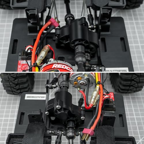 Complete Transmission Case Center Gearbox with Steel Gear for 1/10 Redcat Ascent-10 RC Crawler Car Upgrades Parts