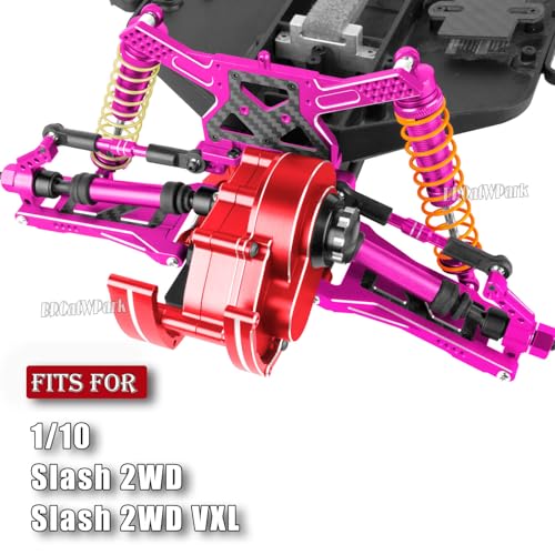 RC Upgrades Part for 1/10 Slash 2WD (VXL),A-Arm,Shock Absorber,Drive Shaft,Caster Block,Steering Blocks,Stub Axle Carriers,Steering Bellcranks,Links,Shock Tower,Front Bulkhead,Pink - color: Pink - (Upgrades)