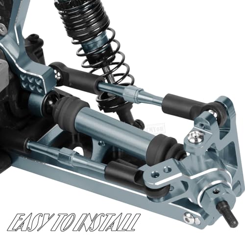 RC Drive Shaft CVD Axles Upgrades Part for 1/10 Slash VXL 4X4,Rustler VXL 4X4,Stampede VXL 4X4,#45 Steel Front Rear Driveshaft with Hex,Titanium - color: Titanium - Upgrades