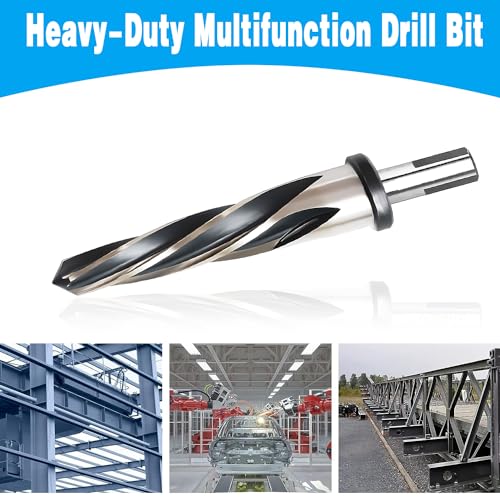 7/16" Bridge Construction Reamer Drill Bit, M2 HSS Taper Chucking Reamer for Steel Alloy Metal Wood Plastic, 3/8" Non-Slip Shank, 5-Spiral Flutes Car Reamer, to Align or Enlarge Holes, 11mm - size: 7/16"