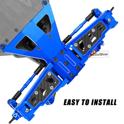 RC Alloy Turnbuckles Camber Links Upgrades Part for 1/10 Slash 4WD(VXL),Rustler 4WD(VXL),Stampede 4WD(VXL),Bandit 4WD(VXL),Hoss 4WD(VXL) Adjustable Tie Rods & Turnbuckles Hops Up,Navy Blue - color: Navy Blue-1set