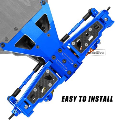 RC Alloy Turnbuckles Camber Links Upgrades Part for 1/10 Slash 4WD(VXL),Rustler 4WD(VXL),Stampede 4WD(VXL),Bandit 4WD(VXL),Hoss 4WD(VXL) Adjustable Tie Rods & Turnbuckles Hops Up,Navy Blue - color: Navy Blue-1set