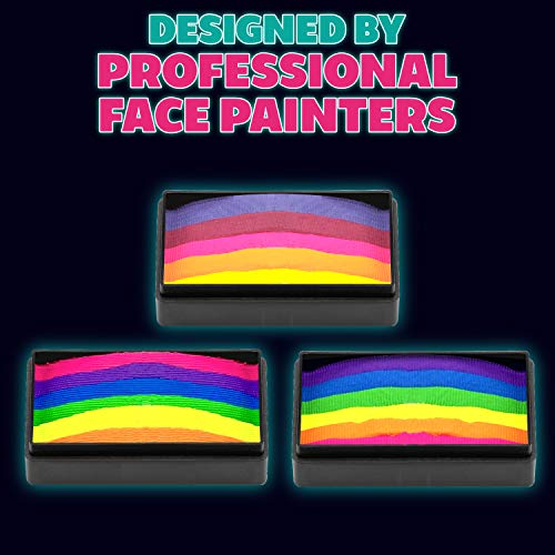 Dome Stroke - Lyric (25 gm), Professional 1-Stroke Split Cake, Hypoallergenic, Non-Toxic, Water Activated Face & Body Painting Makeup Supplies for Adults - color: Lyric
