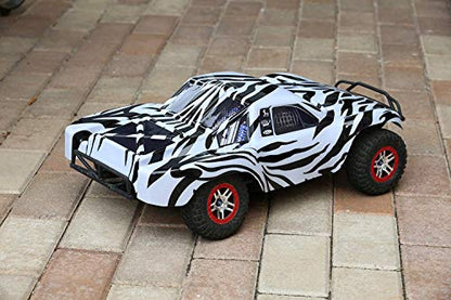 SummitLink Compatible Custom Body Zebra Style Replacement for 1/10 Scale RC Car or Truck (Truck not Included) SS-Z-01