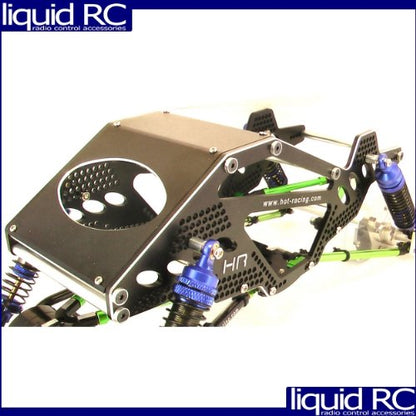 Hot Racing SCP14RR01 Aluminum Rock Racer Conversion Chassis (Black) - Ax10