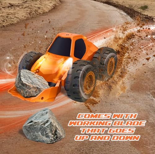 Mindscope Turbo Twister DozerBuggy Stunt Action RC Vehicle Orange