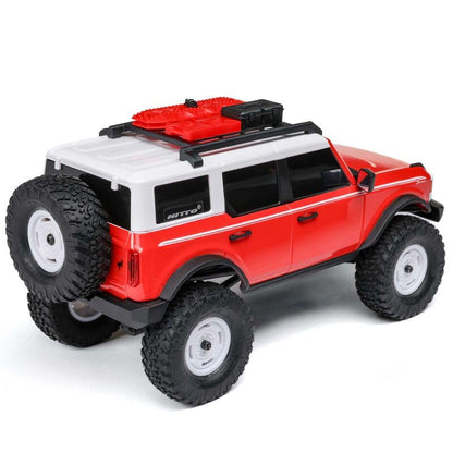 Axial 1/24 SCX24 F Bronco 4X4 RTR Brushed Rock Crawler (Battery & Charger Included) - Remote Control Car, RC Cars, RC Rock Crawler 4WD RTR 1/24 Scale for Adult (Red (AXI00006V2T6)) - color: Red (Axi00006v2t6)