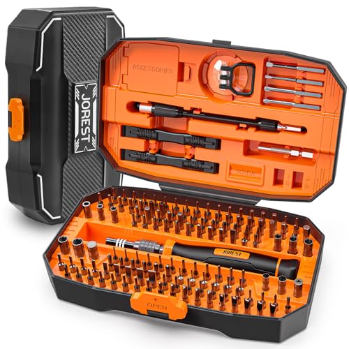 JOREST 152 in 1 Precision Screwdriver Set, Tool Gifts for Men, Mini Repair Tool Kit for Electronics, Macbook, Laptop, PC, RC, PS5, iphone, Jewelers, XBOX, Glasses - style: 152 in 1