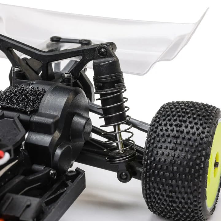 Helidirect Losi RC Car Micro-B 2WD Brushed Mini RC Buggy 1/24 Scale RTR Assemble Kit - Remote Control Car, RC Cars, Micro Racing RC Buggy 1/24 Scale (Silver - LOS00007T2) - color: Silver - Los00007t2