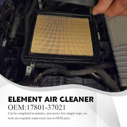 CA10741 Engine Air Filter, Hybrid Air Filter Compatible with Lexus CT200h 2011-2017, Lexus NX300h 2015-2021, Toyota Prius 2010-2015, Toyota RAV4 2016-2018, Replaces OEM# 17801-37021