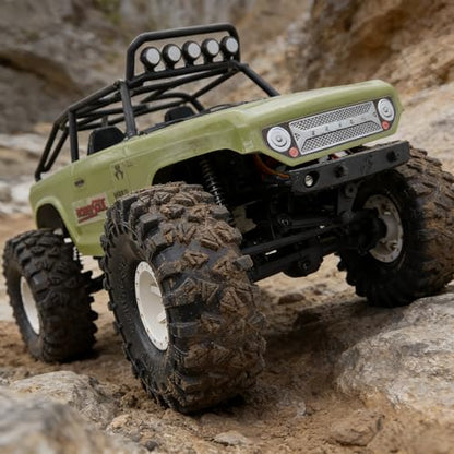 HOBBYSOUL 58mm Griptrek 1.0" Tires 4-Pack For RC Crawler TRX4M SCX24 AX24 | Super soft sticky mud tires with foam inserts,For 1/18 TRX4M & 1/24 AX24 FCX24 Enduro24 micro rock crawlers Upgrades - size: 1.0 tires - 58mm Tall