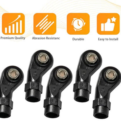 10PCS M4 Nylon Tie Rod End Ball Joint Linkage Ball Head Holder LH/RH Thread Set Compatible with Axial SCX10 Traxxas TRX-4 HSP D90 90046 90047 1/10 RC Truck Buggy Crawler Accessories (L26mm) - style: D