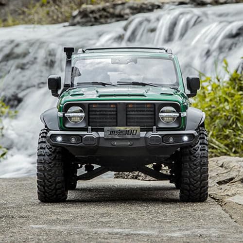 TOUCAN RC HOBBY 1/8 Tank300 Competitive Edition RC Crawler 4X4 4X2 Remote Control Off Road Car Metal Steering System 23KG Servo for Adult - color: Mgn
