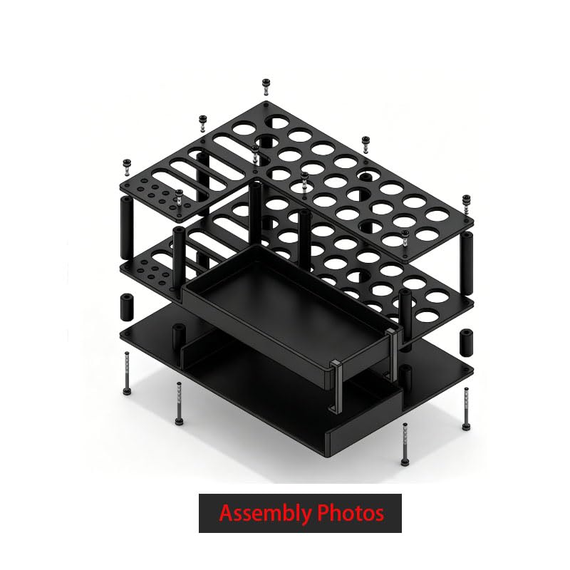 Professional RC Screwdriver Organizer RC Tool Stand Tools Kit Tool Holder for RC Hobby Repair Black - color: Black