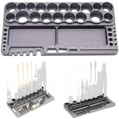 ShareGoo Alumium RC Car Tools Storage Rack Screwdriver Holder Organizers Stand Holder for RC Car Truck Quadcopters