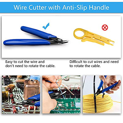LDK Electric Soldering Iron Kit 60W Adjustable Temperature Welding Tools with 5pcs Different Tips, Desoldering Pump, Solder Wire, 8-in-1 Screwdrivers, Wire Cutter, Tweezers, Stand and Carry Bag - color: 60w 15-in-1