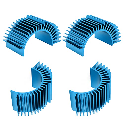 4Pcs Aluminum Motor Heat Sink for 540 550 Size Electric Motors Brushed/Brushless Cooling RC Crawler Monster Truck Short Course Buggy Accessories