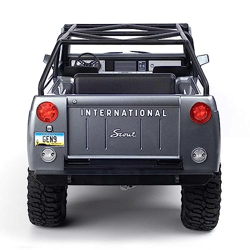 Redcat Racing Gen9 Scout 800A 1/10 Scale Trail RC Truck Crawler, 4WD Electric, 2-Speed Transmission, Portal Axles, Licensed International Body, Waterproof ESC, RTR Remote Control Truck - Graphite