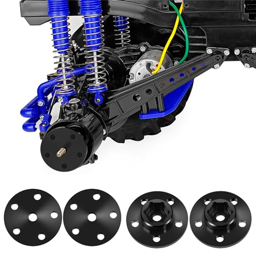 Wheel Hex Hub Adapter 12mm for Tamiya Clod Buster 4×4×4 | 4PCS Aluminum Alloy Adapters 1/10 RC Car Upgrade