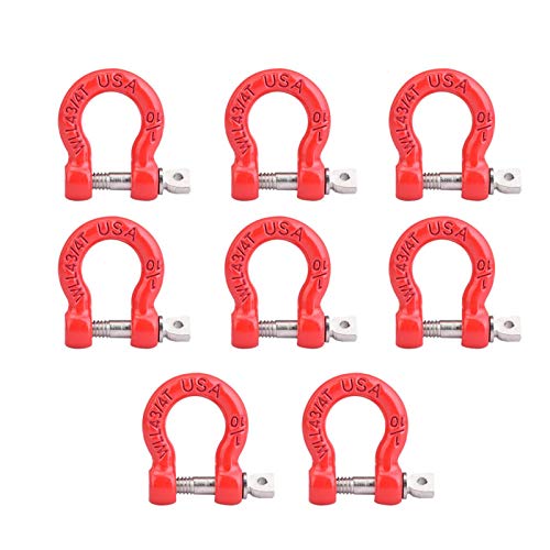 RC Car Trailer Buckle , 8 Pcs Metal Tow Shackle Lock Catch for RC Climbing Crawler Car Accessory Parts , Metal RC Crawler Trailer Tow Hook Hooks