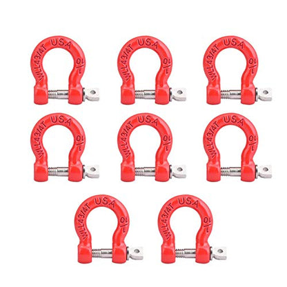 RC Car Trailer Buckle , 8 Pcs Metal Tow Shackle Lock Catch for RC Climbing Crawler Car Accessory Parts , Metal RC Crawler Trailer Tow Hook Hooks
