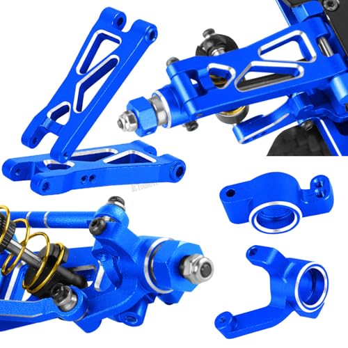 RC Upgrades Part for 1/24 1/28 Micro-B/Micro-T 2S 2WD,Suspension Arms/Caster Block/Steering Blocks/Rear Stub Axle Carriers/Mount/RC Shocks/Shock Mounts/Drive Shaft/Links/Gearboxes,Navy Blue - color: Navy Blue-(upgrades Part）