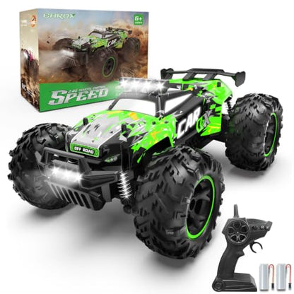 Remote Control Car 26KM/H with Proportional Throttle- 1:18 RC Car | Proportional Throttle, Fast Speed Car with Trubo Button, 2.4GHz Remote Control Off-Road Car for Kids 8-12,Green - color: Gre