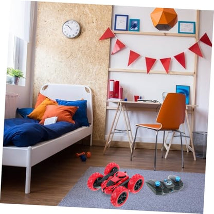 Double-Sided Off-Road Car Rotation High-Speed Flips Trick Vehicle for Design Crash-Resistant Car for Indoor Outdoor Play