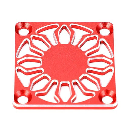 VGEBY RC Cooling Fan Cover, Universal Aluminum Alloy Protective Heatsink Cover 30x30mm Red for RC Cars, Drones, ESC Motors, Hobbyists