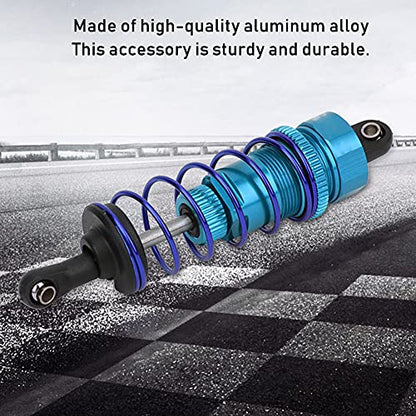 2pcs 92mm RC Oil Pressure Adjustable Front Shock Damper, 1/10 RC Car Shock Damper, Upgrade Buggy Truggy Suspension for ZD Racing HSP with Aluminum Alloy Body (Blue) - color: Blue