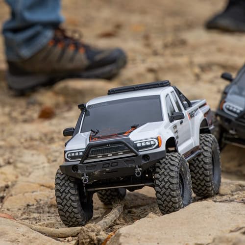 Axial RC Truck 1/10 SCX10 III Base Camp 4X4 Rock Crawler Brushed RTR (Battery and Charger Not Included), White, AXI-1375T1