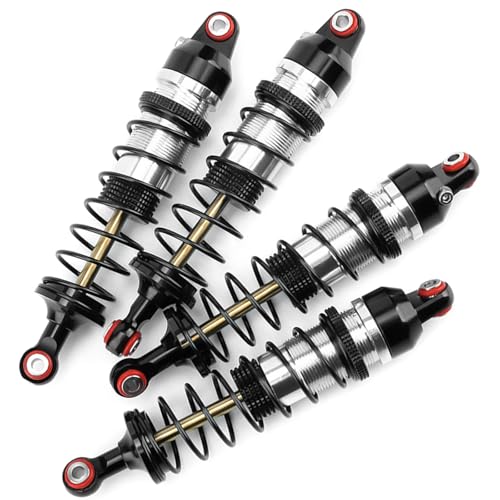 89mm Threaded Damper for Tra-xxas 1:16 Mini Maxx 4WD XRT VXL-3S | Monster Truck Upgrades Silver Aluminum 7075 Alloy Adjustable Spring Shock Absorber - color: Silver