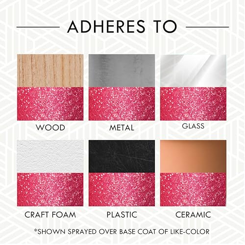 Rust-Oleum 301818 Specialty Glitter Spray Paint, 10.25 oz, Bright Pink - color: Bright Pink, size: 10.25 Ounce (Pack of 1)