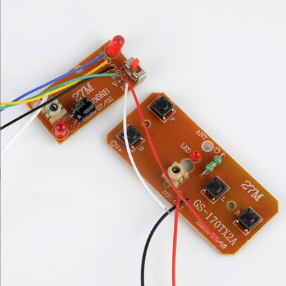 Jowxsx 2Pcs 27mhz Four-Way Remote Control Board Two-Way RC Transmitter and Receiver Toy Car Robot Model Accessories for DIY Toys Projects
