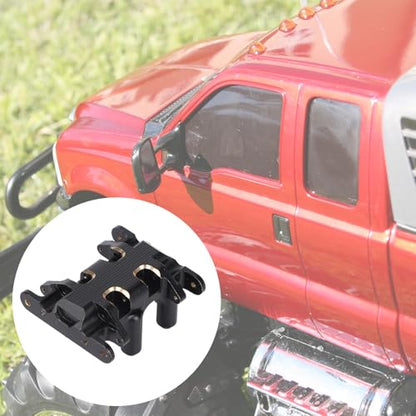 Penitue Brass Skid Plate for 1/30 Axial SCX30, Heavy-Duty Black Coating Chassis Accessories Counterweight for RC Crawler Upgrade