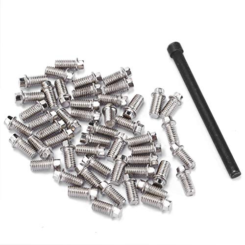 VGEBY RC Car Screw 50Pcs RC Car Wheel Rims Hub Screws Stainless Steel Screws for 1/10 RC Crawler Car - size: M3