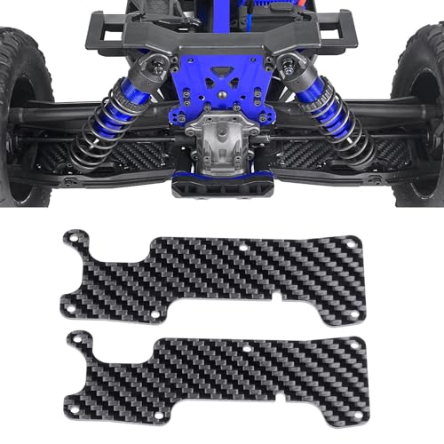 Front & Rear Suspension Arm Covers Carbon Fiber Dust Cover Proof Protection Plate for 1/8 Tra-xxas Sledge 4WD Monster Truck Upgarde Parts