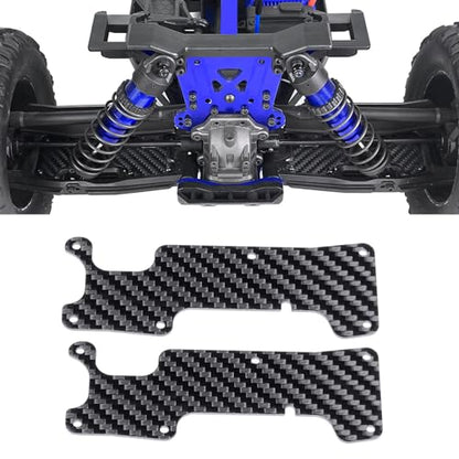 Front & Rear Suspension Arm Covers Carbon Fiber Dust Cover Proof Protection Plate for 1/8 Tra-xxas Sledge 4WD Monster Truck Upgarde Parts