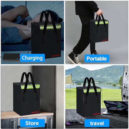 200 * 200 * 320mm Ebike Battery Safe Bag Large Capatity for Lipo Battery Pack Storage Charging Transport,Home Office Travel Lipo Safe Storage Pouch - size: 200*200*320mm