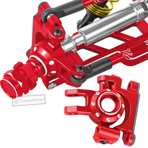 RC Suspension Arms & Mounts,Caster Blocks,Steering Block,Stub Axle Carriers,Turnbuckles Upgrades Part for 1/10 Slash/Rustler/Stampede/Jat0 4x4(VXL),Hoss 4x4 VXL,Red - color: Red(1set)
