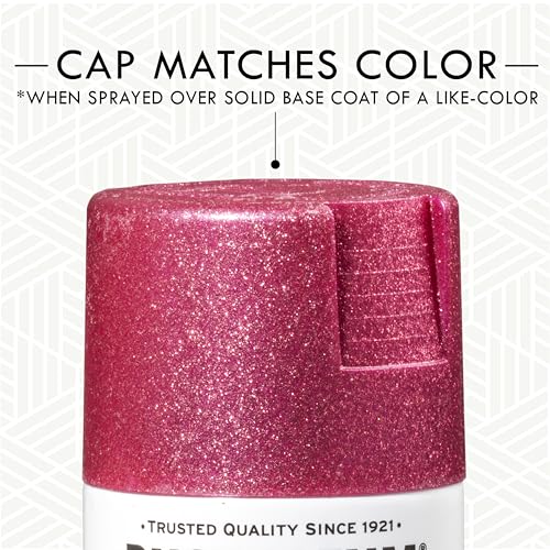 Rust-Oleum 301818 Specialty Glitter Spray Paint, 10.25 oz, Bright Pink - color: Bright Pink, size: 10.25 Ounce (Pack of 1)