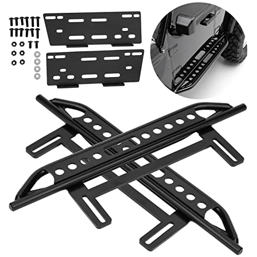 RC Metal Side Pedal, Metal Side Step Board Footboard Pedal Plate for Axial SCX10 II 90046 Crawler 1/10 RC Car